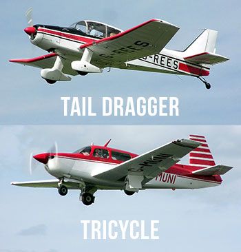tail dragger tricycle landing gear
