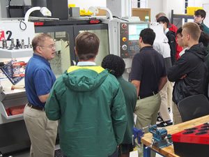 cnc machine shop high school tour