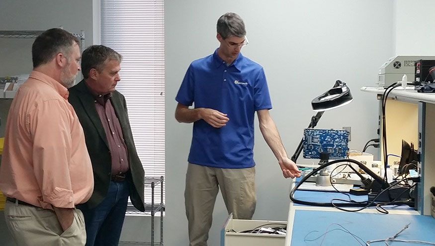 Wireless Research Center of NC Visits Duotech