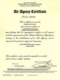 faa air agency certification