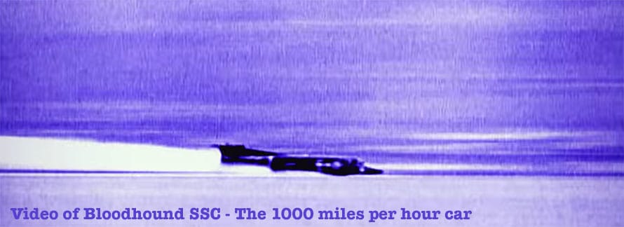 A 1000 mph Car Developed To Break a Land Speed Record