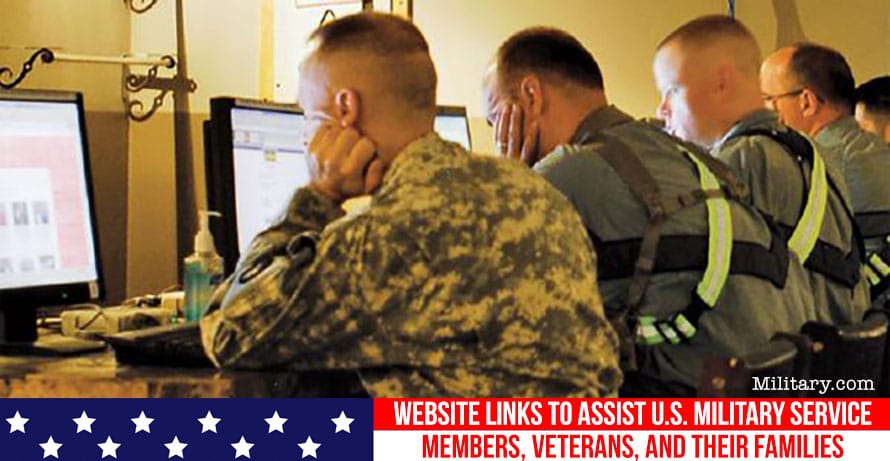 Website Links to Assist U.S. Military Service Members, Veterans, and Their Families