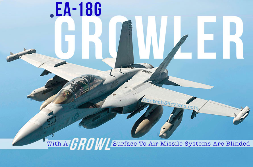 US Navy EA-18G Growler electronic warfare aircraft