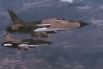 F-105 Thunderchiefs Bombing North Vietnam Military Target 8x10 Photo J-176 