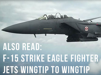 F-15 Strike Eagle Fighter Jets Wingtip to Wingtip