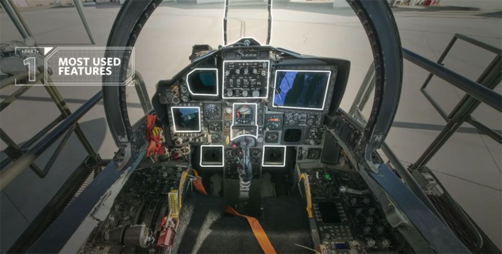 A Fighter Pilot Identifies F-15 Cockpit Controls