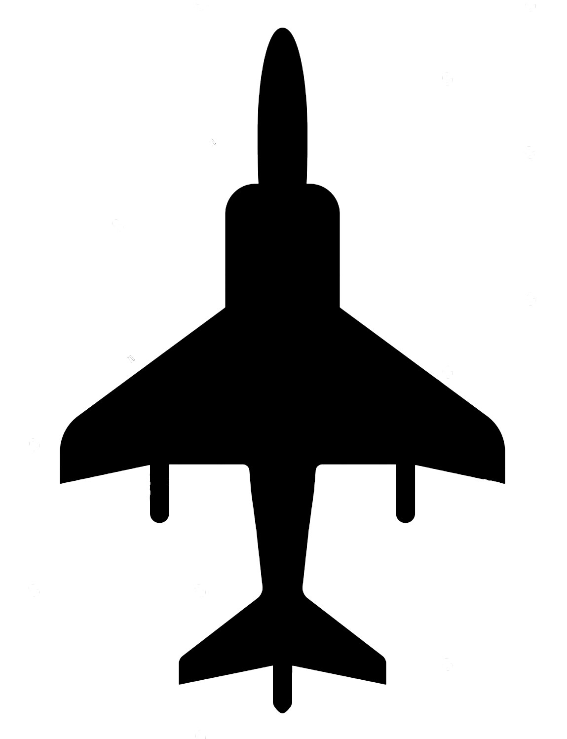 av-8b harrier overhead silhouette