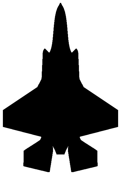 f-35 lightning II overhead silhouette