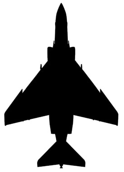 f-4 phantom II overhead silhouette
